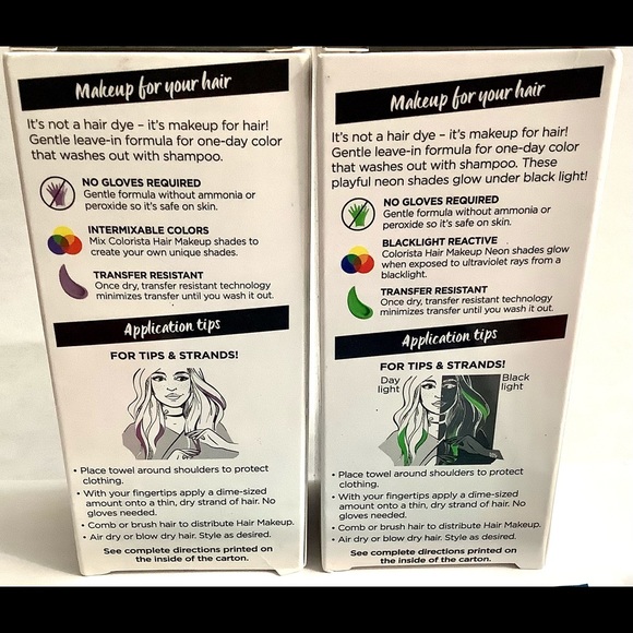 💚5/$15 NEW Set of 2 Colorista Hair Makeup💚 - Picture 3 of 3